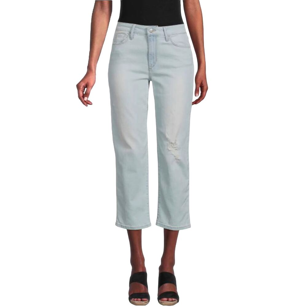 Joe's Baylene Straight Cropped Jeans Sz 28 New $188 Faded Light Blue 25" Inseam